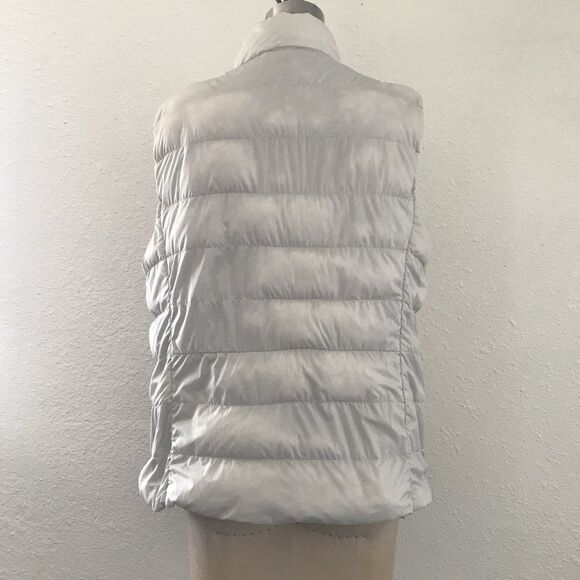 Uniqlo Beige Neutral Ultra Light Down Full Zip Womens Puffer Sleeveless Vest - L - Picture 5 of 9